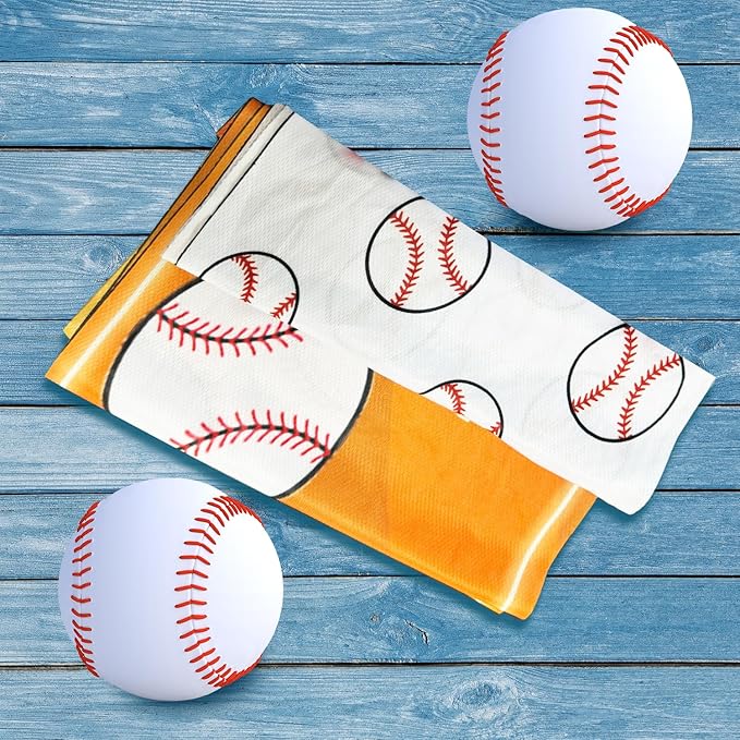 OPSO Softball Cooling Towel Set, 40 x 12 inches, 12 Pack, Microfiber Sports Towels for Baseball, Soccer, Golf LCE Towel Microfiber Sports Towels for Player (Softball 2)