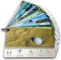 Golf Reference Cards | Pocket Survival Guide and Golf Instruction Booklet | Compact Waterproof PVC Cards for Troublesome Shots | Improve Your Game Instantly | Perfect for Beginners & Pros