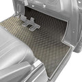 Xtreme Mats Rubber Golf Cart Mat for Bintelli Golfcars, Full Coverage Rubber Front Floor Liner Protects OEM Factory Flooring Compatible with Bintelli Beyond & Nexus (Grey Trim)