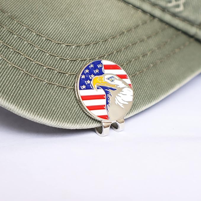 Magnetic Golf Hat Clips Ball Marker Holder for Golf Gloves Hats Bags Caps Visor Belt