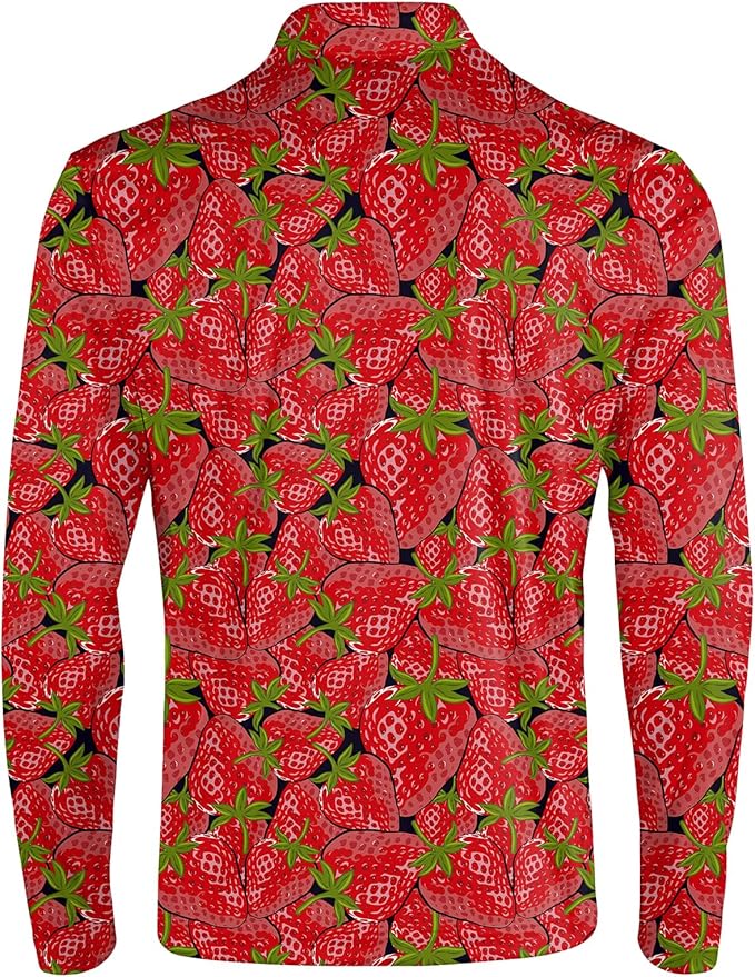 Men's Long Sleeve Golf Shirt Quick Dry 3 Button Work Fishing Outdoor Casual Collar Shirt