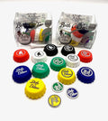 Stroke & Distance Bottle Cap Tee Double Pack - Keep Beverages Secure & Tee Off in Style - Par 3 Height - Insert Any Tee - Training Aid