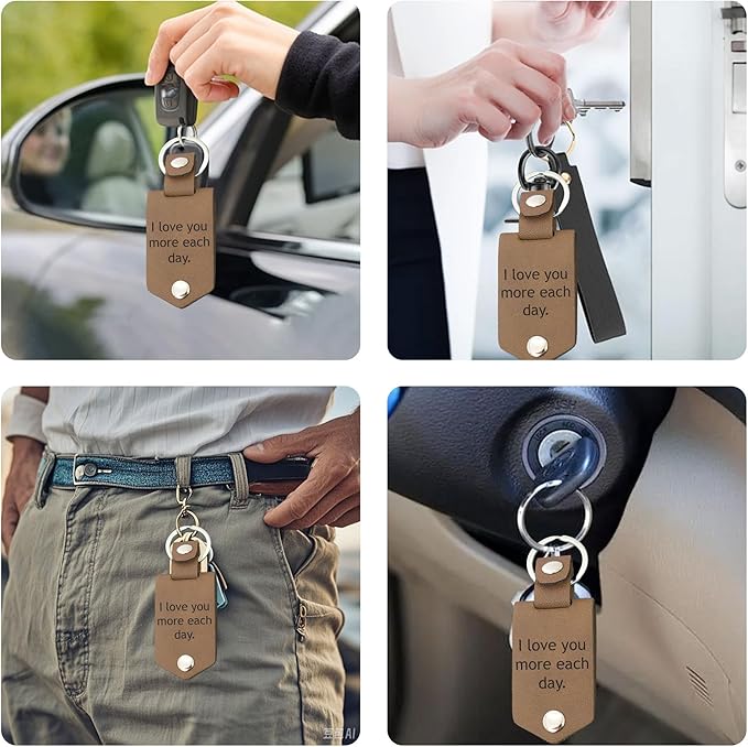 Custom Keychains with Picture Personalized Photo Logo Text Customized Key Chain for Boyfriend Dad Men Women Gifts