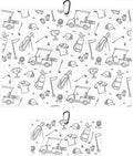 Microfiber Golf Towels for Golf Bags & Carts - Premium Weave Waffle & Ball Towels with Carabiner Clip, Essential Accessories for Men, Women and Kids, Golfer Gifts, Set of 2 (Golf Doodles)