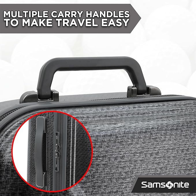 Samsonite Tour Pro Golf Hard Case Golf Travel Bag, Lightweight & Durable ABS Shell, 360 Degree Multi-Directional “Shark Wheels”