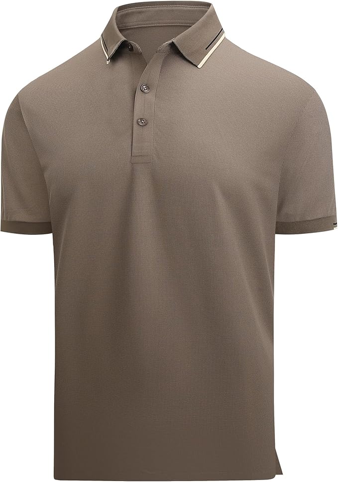 Alex Vando Mens Golf Shirt Moisture Wicking Performance & Polished Style Polo Shirts for Men