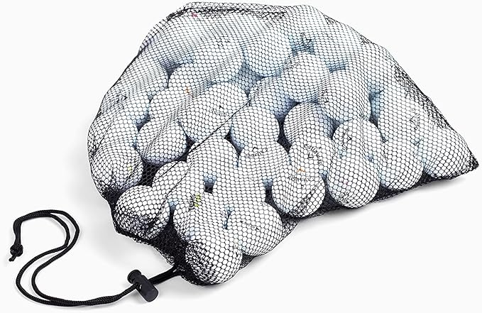 Clean Green Golf Balls Recycled & Used Golf Balls for 48 Callaway Golf Balls Brand Mix - Recycled & Used Golf Balls in Bulk Good Condition - Includes Mesh Carrying Bag
