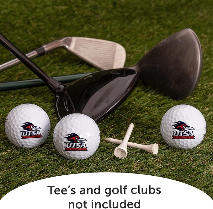 Desert Cactus University of Texas at San Antonio Golf Balls 3 Pack Full Color Golf Ball (Design A)