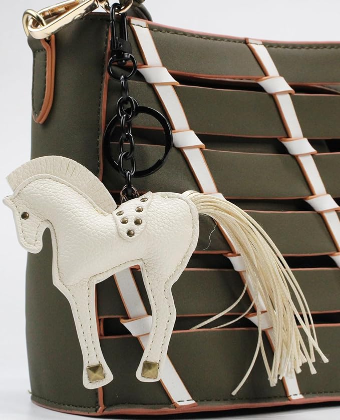 Horse Keychain, Hanging Charm Accessory for Purse, Bag and Backpacks Pony Key Chain for Women