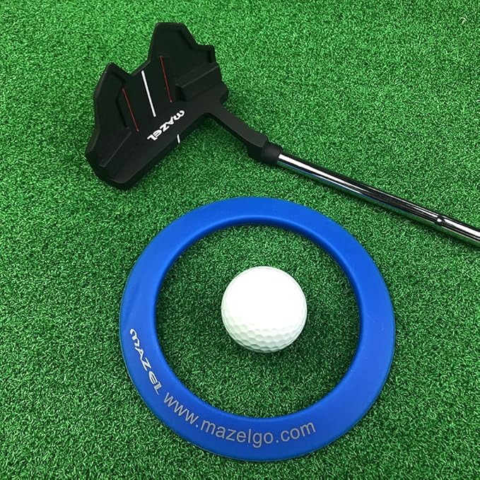 MAZEL Golf Putting Cup/Ring for Training Aid Indoor & Outdoor - All-Direction Practice Hole Putting Accuracy Trainer