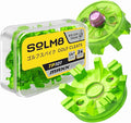 SOLM8 Golf Shoe Replacement Spikes - Metal Screw Threading Dia ¼ Inch/6mm Easy to Install on Cricket & Golf Cleats (Spanner Included)