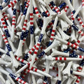 Pride Golf Tee Performance Plastic Golf Tees - Stars & Stripes - 100 Count, 3-1/4 Inch - Less Friction and Longer Drives - Made in the USA