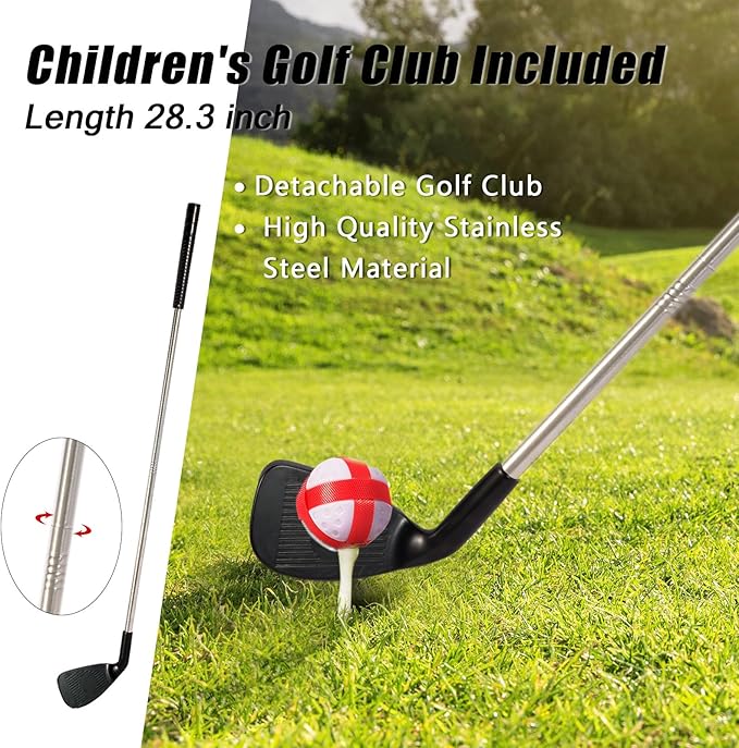 Golf Chipping Game Mat Golf Training Hitting Mat with 20 Sticky Balls Club Scoreboard Indoor Outdoor Home Backyard Office Golf Games for Adults Kids