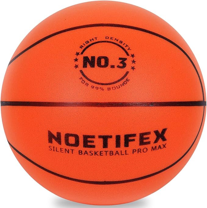 Upgraded 580g Weighted Silent Basketball, High-Density Quiet Indoor Training Ball with Gift Box, Real Bounce Soft Material, Ideal for Home & Apartment Dribbling Practice