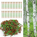 FINGER TEN Golf Tees Wood for Men Wooden Tee 1 1/2 2 3/4 3 1/4 Inch Western Birch Value 100 Pack, Reduce Friction Spin Tall Sturdy Base for Stability Long-Lasting Durability