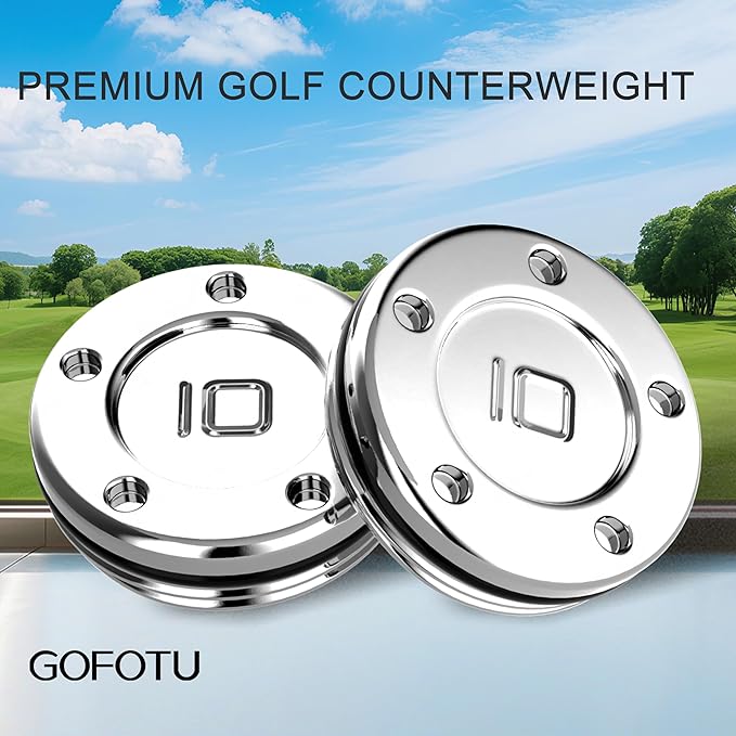 Golf 2pcs. 5g/10g/15g/20g/25g/30g/35g/40g/45g Choice Weight Golf Custom Putter Screws Weights Compatible with Titleist Scotty Cameron Golf Club Heads Putters Newport
