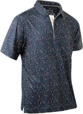 Mens Golf Shirts Quick Dry Moisture Wicking Casual Short Sleeve Performance Athletic Print Collared Stylish Men Polo Shirt