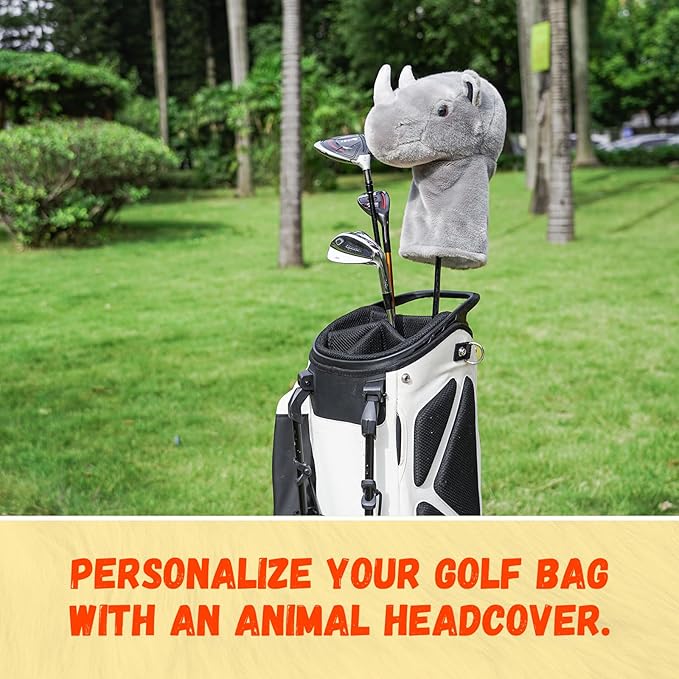 Driver Headcover, Funny Golf Club Covers Soft Plush Animal Golf Head Covers, Creative Golf Headcover Fits Standard 460cc Driver Head