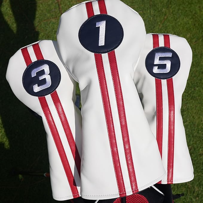 Single Headcover, Easy Slip-On Easy-Off Golf Club Head Cover, Fleece Lined Interior, Water Resistant and Durable Shell, Individual Retail Pack