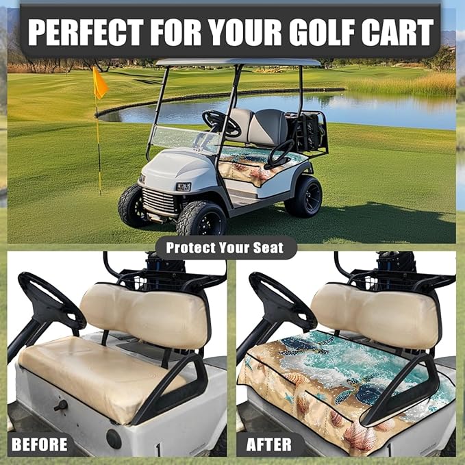 Golf Cart Seat Covers Universal Golf Cart Seat Cover Blanket Cushion Cover Sports Golf Cart Accessories