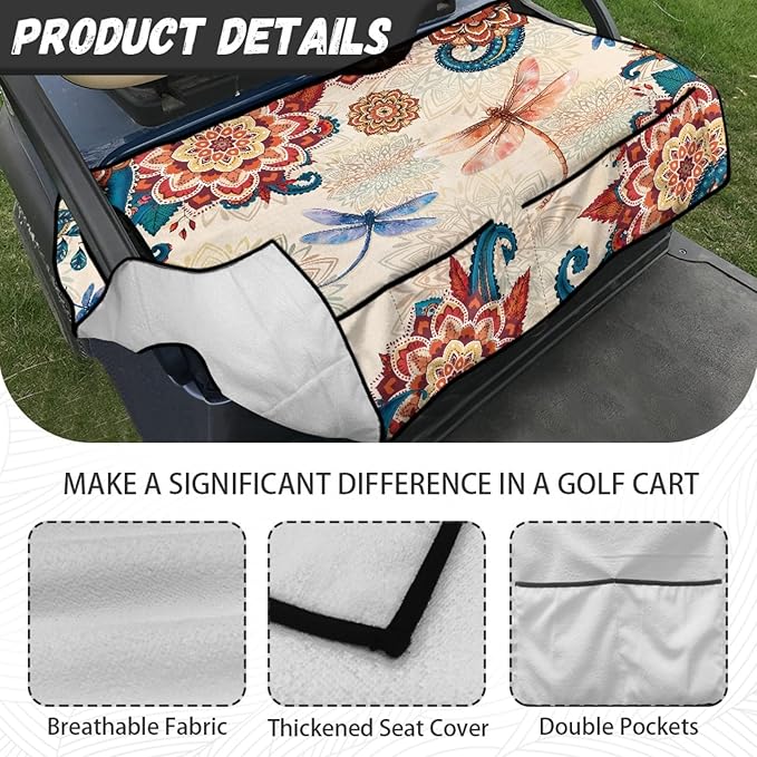 Golf Cart Seat Covers Universal Golf Cart Seat Cover Blanket Cushion Cover Sports Golf Cart Accessories