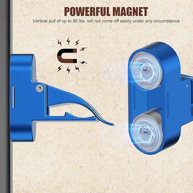 Lunira Universal Magnetic Holder for Golf Carts, Single-Handed Operation, Equipped with Powerful Magnets and Non-Slip Straps, Scratch-Resistant, Comes with a Gift Box, for Golfers
