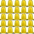 KUUQA 50Pcs Yellow Drawstring Backpacks - Bulk Gym Sports Travel Bags