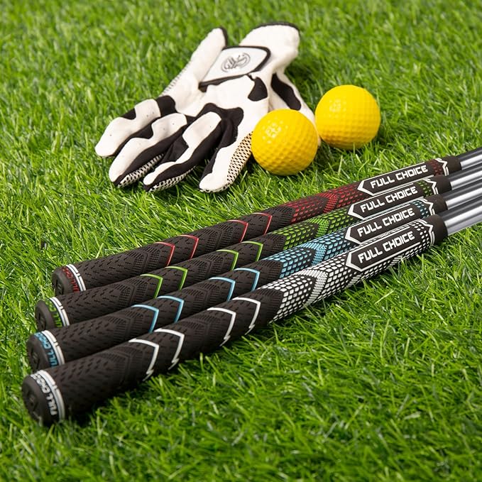 Rubber Golf Grips 13 Pack, High Traction, Non-Slip, Advanced Texture, Choose from 13 Grips or 13 Grips with Regripping Kit, Standard/Mid/Jumbo Size, 4 Colors Available RG01 Golf Club Grips
