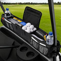 Golf Cart Storage Basket, No-Drilling Golf Cart Front Basket with Cooling Compartment & Adjustable Anti-Slip Buckle Strap, Fits Club Car, EZGO, Drive, Kandi Electric and ICON