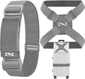 2-Pack High Elastic Luggage Strap Adjustable Travel Bag Belt Bungees for More Applications (Gray-Set)
