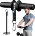 DMoose Fitness Forearm Strengthener & Wrist Roller - 2 in 1 Arm Exerciser with Non-Slip Premium Grip, Durable Nylon Rope - Helps with Elbow Tendonitis, Wrist Recovery & Strength Training (Patented)