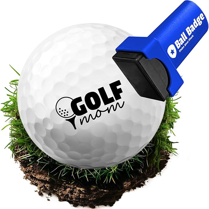 Ball Badge - Golf Ball Stamp (The Icon Series), Golf Ball Marker, Reusable Golf Ball Marking Tool to Identify Golf Balls