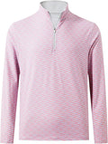 M MAELREG Quarter Zip Golf Pullover Men Dry Fit Long Sleeve Performance Wicking 1/4 Zip Full Print Pullover Mens Sweatshirt