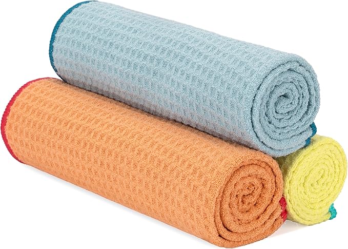 S&T INC. Pickleball Towels, Microfiber Gym Towels for Gym Bag, 16 Inch x 27 Inch, 3 Pack