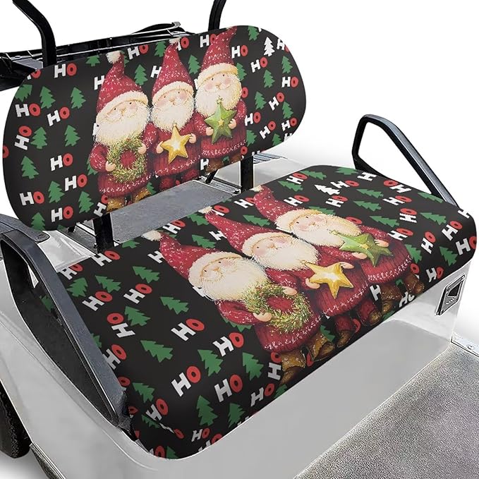 Golf Cart Seat Covers, Universal Fit & Nonskid Bottom Fits for Club Car 2 Person Seats Golf Carts
