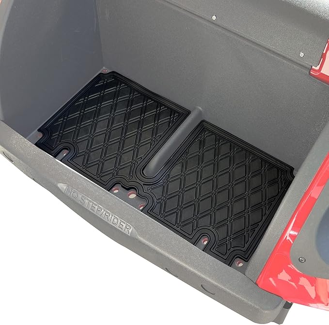 Xtreme Mats Bag Well Mat Rubber Liner Insert Protects Plastic Surfaces from Scuffs for EZGO Golf Carts - TXT (2013-2022) Liberty (2021+) Cushman* S4 - Black Trim