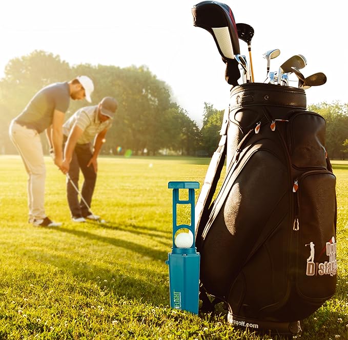 Premium Golf Ball Washer - Portable Cleaner for Golf Bag or Cart - Best Golf Accessories Gifts for Men & Women