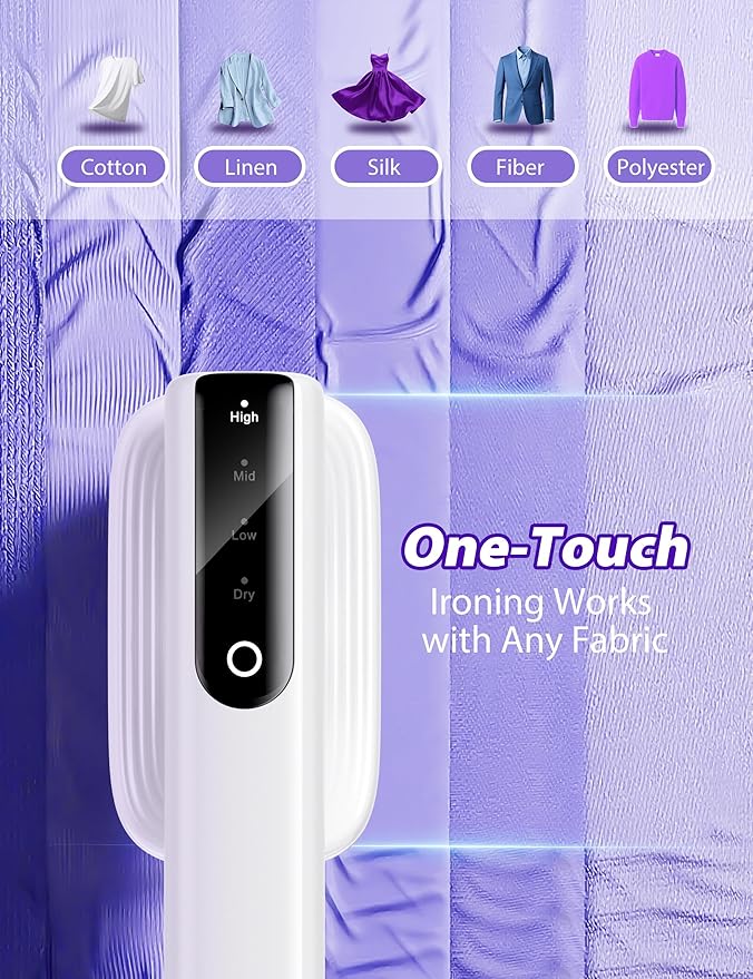 Sundu Steamer for Clothes,15s Fast Heat-up Handheld Garment Steamer,35mins Runtime & 180ml Large Tank,25g/min Steam,Ceramic Panel,Stands on Desk,Wrinkle Remover for Travel, Home, Office