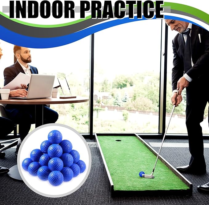 200 Pcs Foam Golf Practice Balls Bulk Realistic Feel Limited Flight Training Balls Soft for Outdoor Swing Indoor Backyard Training