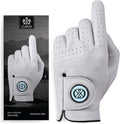CLAPLEY Men’s Golf Glove – Premium Cabretta Leather with Magnetic Ball Marker, Breathable Design, Good Elasticity, Precious Gift for Golfers, Super Soft Feel, Left and Right Hand, Secure Fit