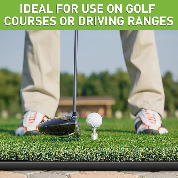 FINGER TEN Golf Rubber Tees Driving Range 3 Inch 1.5'' 2.25'' 2.75'' 3.13'' Tee Holder for Mat 1.5'' 2'' with Plastic Tees Indoor Outdoor Use