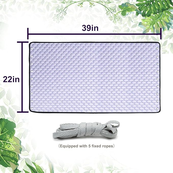 YOKYHOM Golf Cart Seat Covers, Universal Fit Golf Cart Seat Towel Blanket with Adjustable Tie Ropes & Non-Slip Bottom, Padded Design Fits Yamaha/EZGO/Club Car (39"x22", Light Purple)