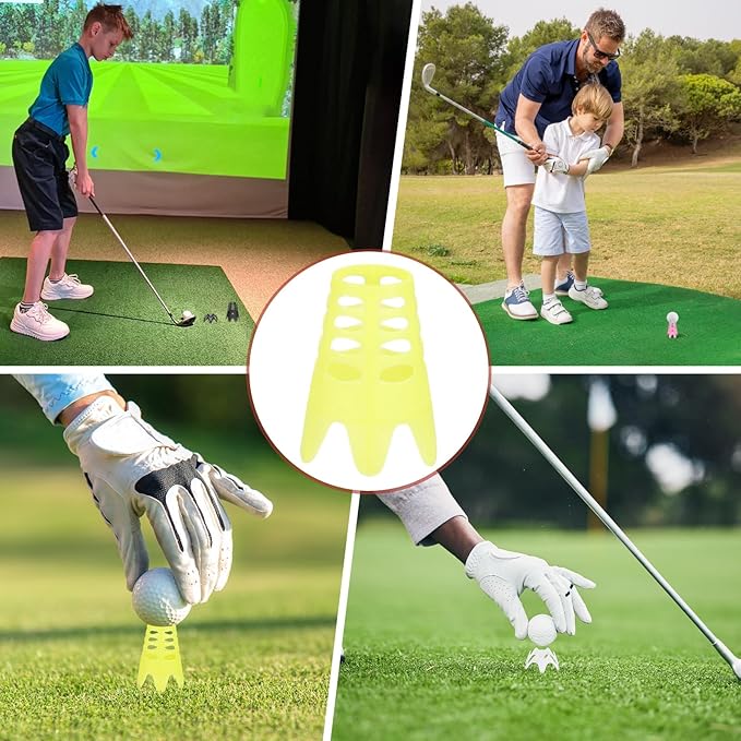 Golf Simulator Tees - Plastic Golf Tees Use for Home & Outdoor & Indoor Driving Range & Winter Turf