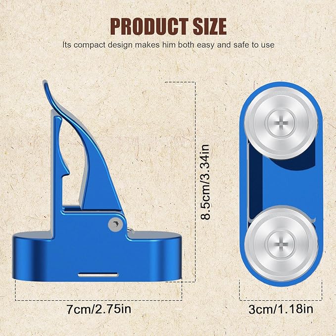 Lunira Universal Magnetic Holder for Golf Carts, Single-Handed Operation, Equipped with Powerful Magnets and Non-Slip Straps, Scratch-Resistant, Comes with a Gift Box, for Golfers