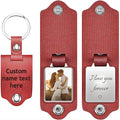 Custom Keychains with Picture Personalized Photo Logo Text Customized Key Chain for Boyfriend Dad Men Women Gifts