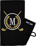 Wolf Golf Towels Monogrammed Personalized Golf Towel | Custom Golf Towels for Golf Bags for Men or Women