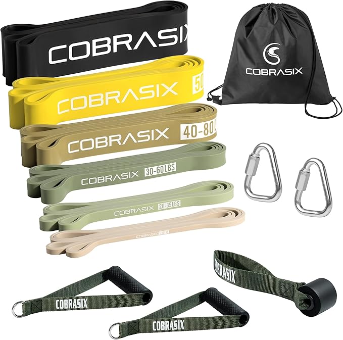 Resistance Bands | Long Resistance Bands for Working Out | Pull-Up Bands for Strength Training, Physical Therapy, Stretching, WOD | Exercise Bands for Home Gym | Workout Bands | Men and Women