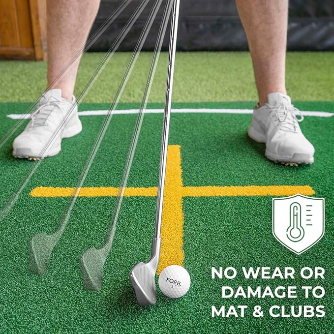 FORB Golf Hitting Mats | Premium Quality Golf Mats to Improve Your Swing | Golf Practice Mat | Driving Range Mat | 8 Styles with Optional Upgrades