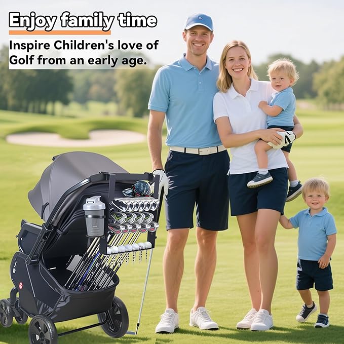 Golf Stroller Attachment, Golf Club Holder for Strollers Universal Golf Club Holder