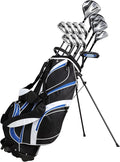 Precise S7 Men's Complete Right Handed Golf Club Set | Complete Regular & Tall Mens Golf Clubs Set | with 4 HC's, Lightweight Shafts & Spacious Stand Bag w/Storage Pockets & Dual Straps for Carrying